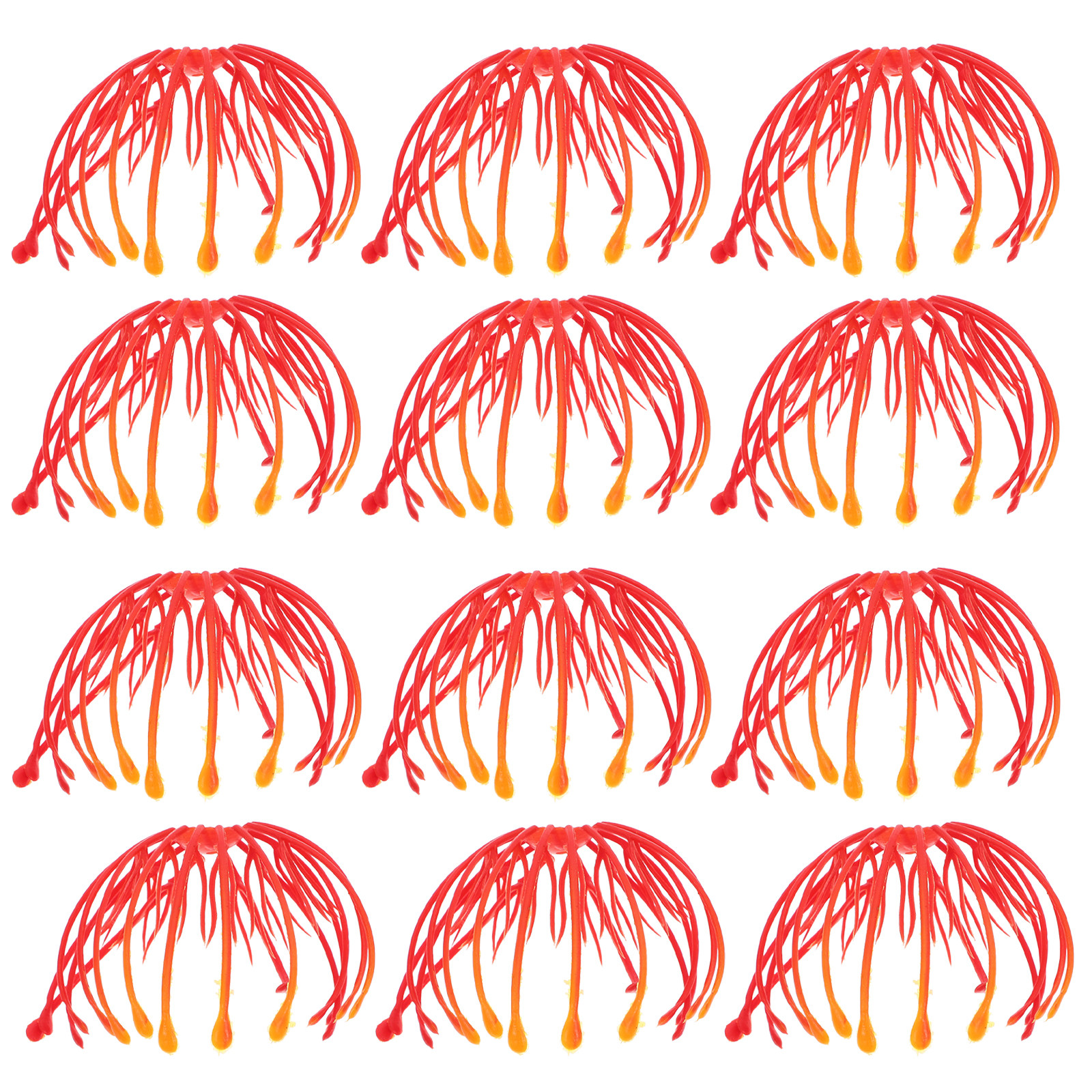 Embellish Craft - 30Pcs Red Plastic Flower Stamens Handmade