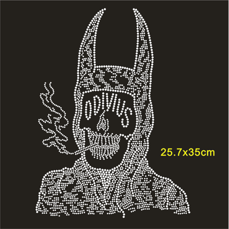 Skull Hotfix Strass Motif Cust - Hotfix Rhinestone Sheet บทวิจารณ์และราคา
