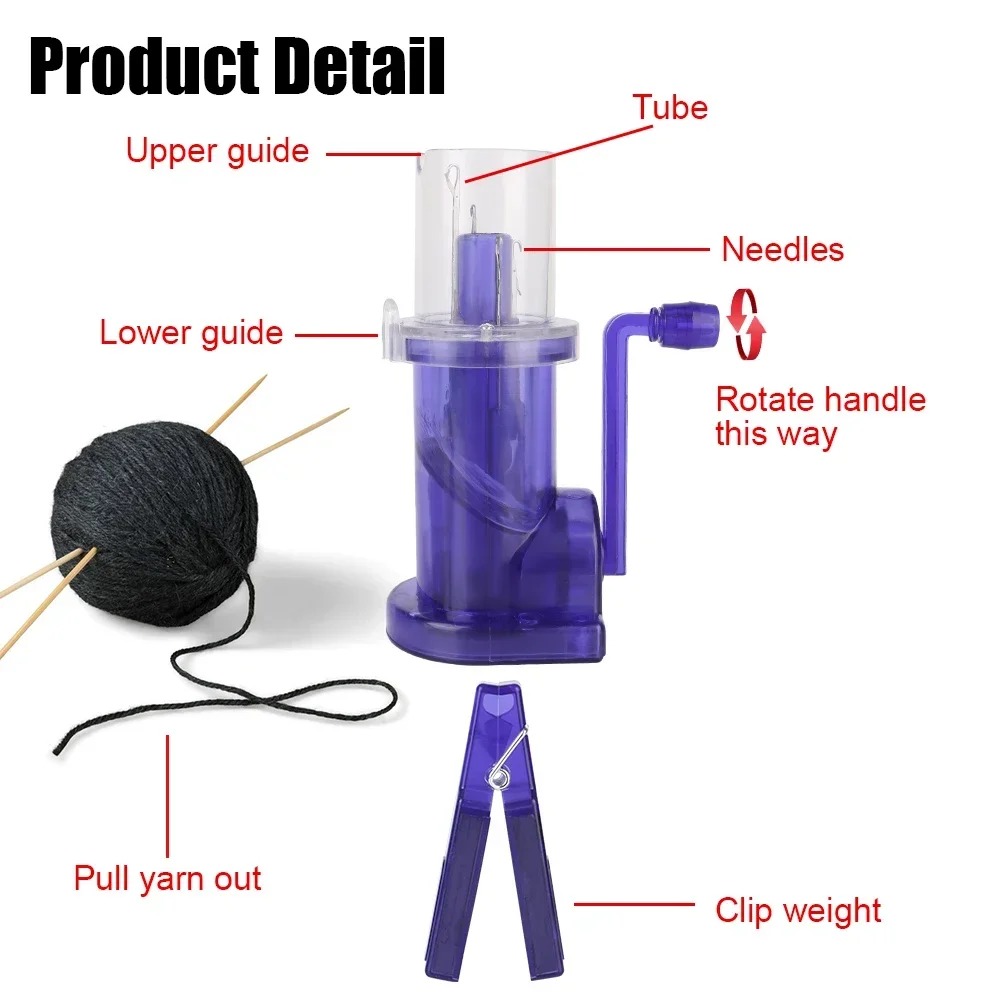 Portable Hand Knitting Machine - Pom Pom Maker Tool บทวิจารณ์และราคา