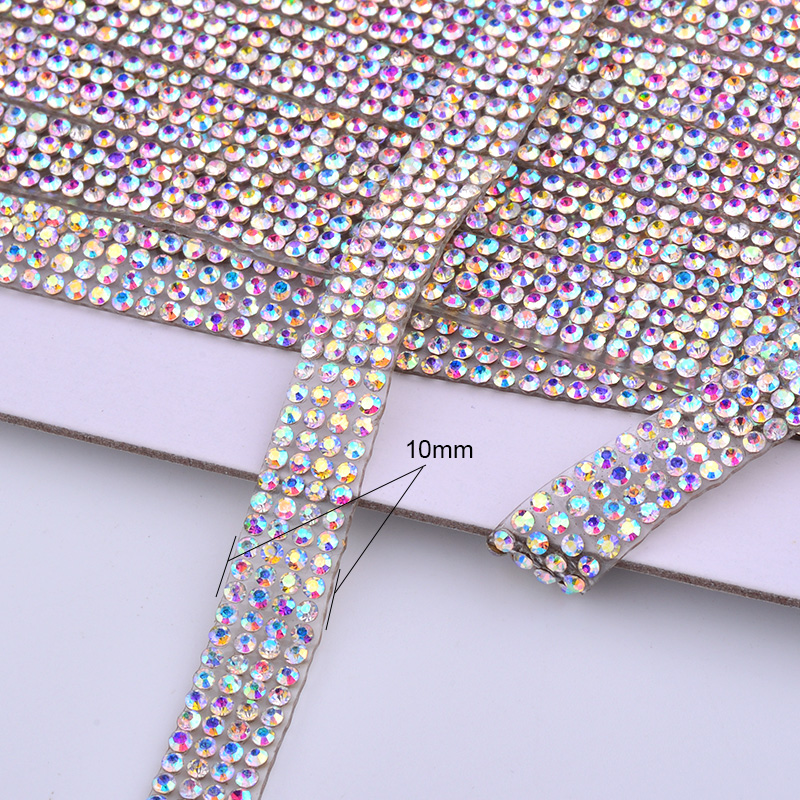 JUNAO 5Yard Crystal AB Rhinest - Crystal Mesh Fabric บทวิจารณ์และราคา