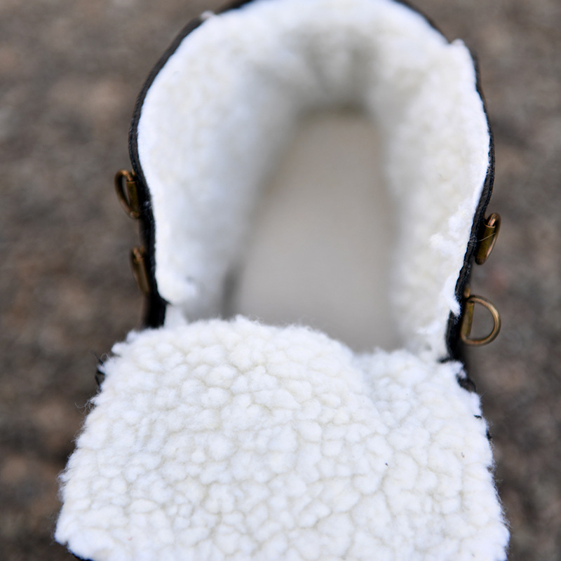 Warm Boots for Men Snow Boots  - Guipure Lace Panel บทวิจารณ์และราคา