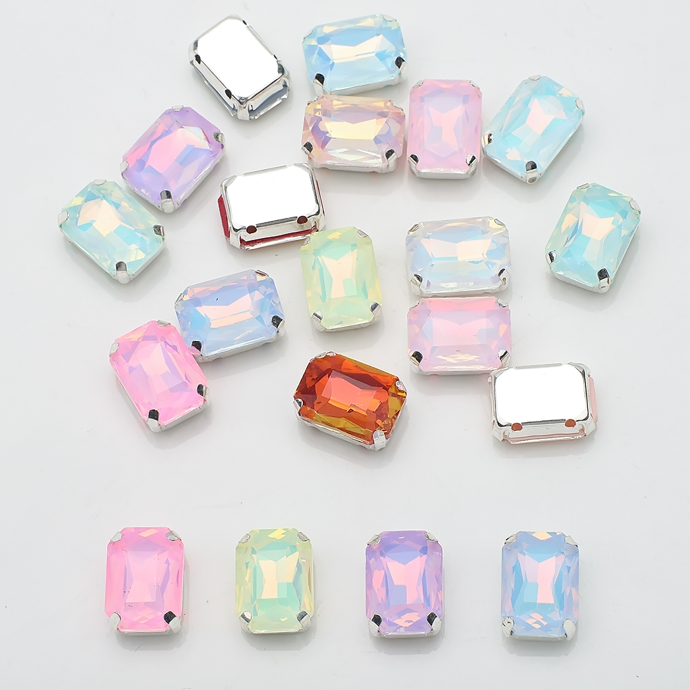 10 Pcs 10x14mm Sew On Rhinesto - Sew On Rhinestone บทวิจารณ์และราคา