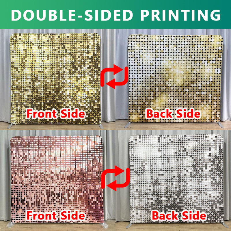8x8ft Gold Glitter Photo Fabri - Sequin Fabric Panel บทวิจารณ์และราคา