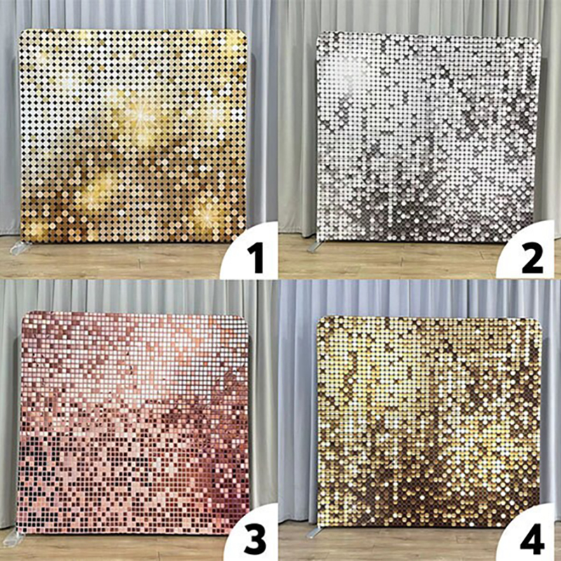 8x8ft Gold Glitter Photo Fabri - Sequin Fabric Panel บทวิจารณ์และราคา