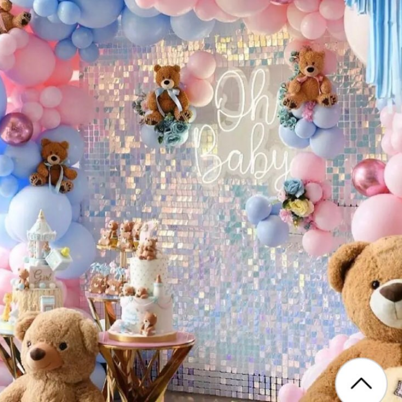 18 Pcs Sequin Panel Background - Sequin Fabric Panel บทวิจารณ์และราคา