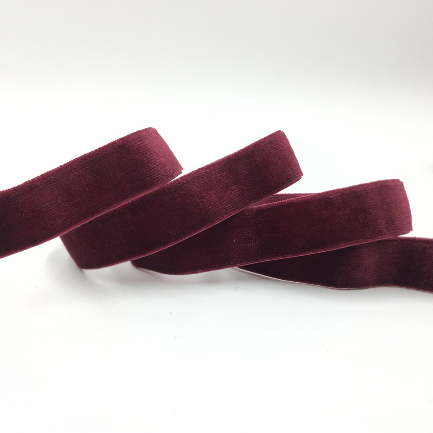 15mm 5Yards Velvet Elastic Ban - Velvet Ribbon Roll บทวิจารณ์และราคา