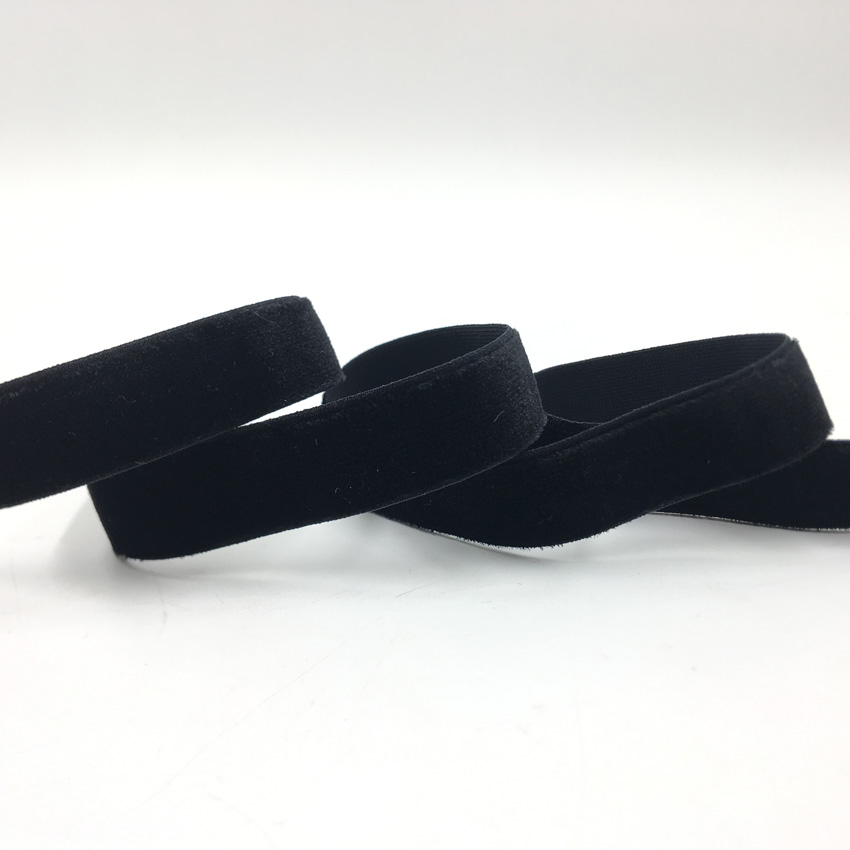 15mm 5Yards Velvet Elastic Ban - Velvet Ribbon Roll บทวิจารณ์และราคา