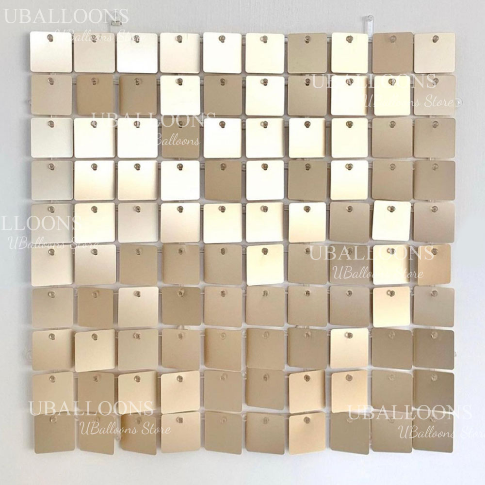 Matte Champagne Gold Backdrop  - Sequin Fabric Panel บทวิจารณ์และราคา
