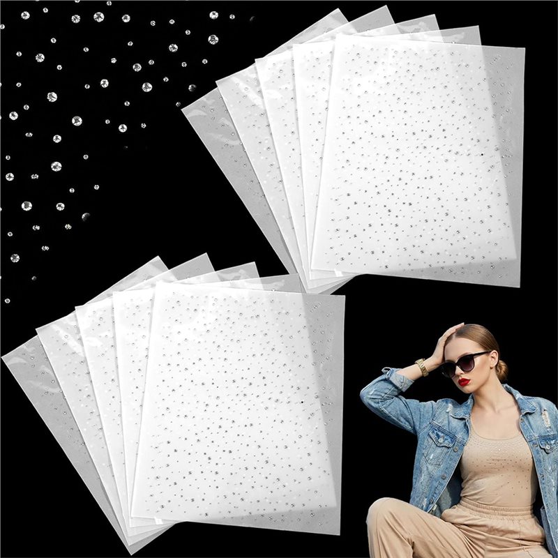 A64Z Rhinestone Sheets 10 Iron - Hotfix Rhinestone Sheet บทวิจารณ์และราคา