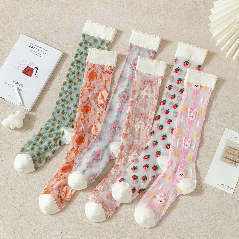 Summer Thin Women Stockings Ul - Crystal Mesh Fabric บทวิจารณ์และราคา