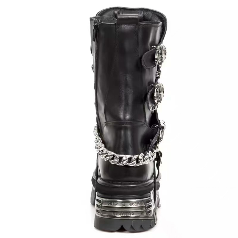 Fashion Men's Genuine Leather  - Guipure Lace Panel บทวิจารณ์และราคา