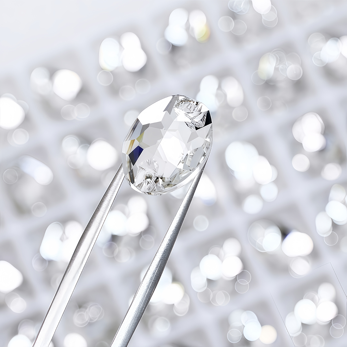 Oval Ellipse Crystal Clear Gla - Sew On Rhinestone บทวิจารณ์และราคา