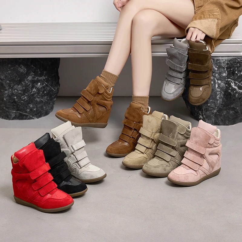 Women Ankle Boots Genuine Leat - Guipure Lace Panel บทวิจารณ์และราคา