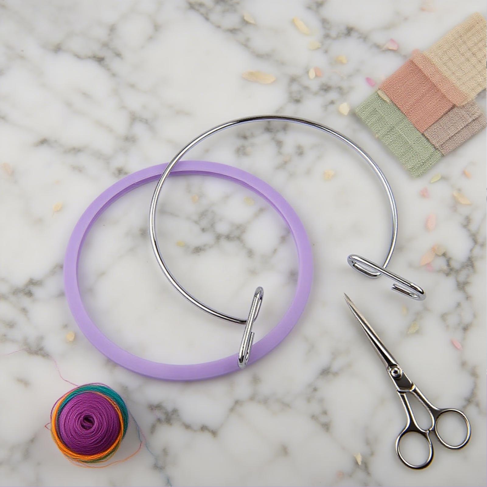 Hoop For Cross Stitching Metal - Embroidery Craft บทวิจารณ์และราคา