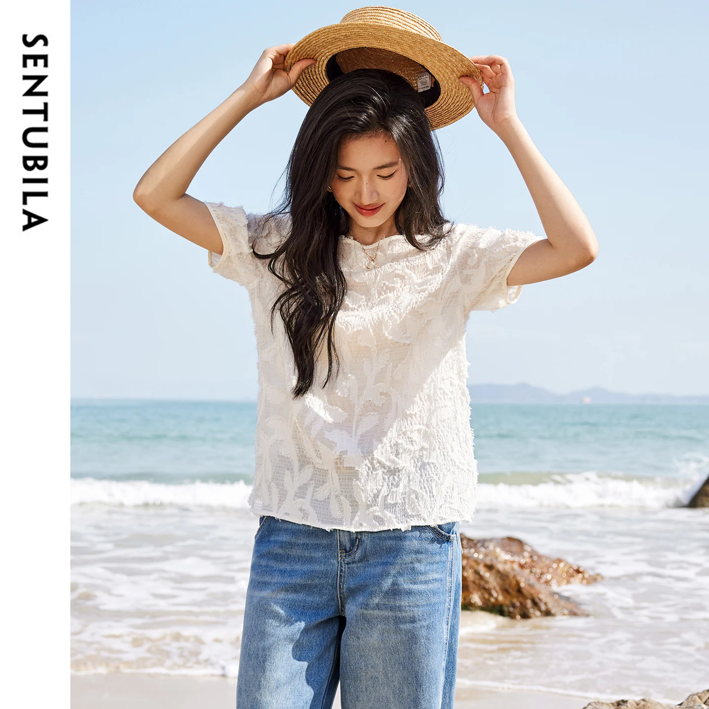 SENTUBILA Women's One-Shoulder - Tassel Fringe Trim บทวิจารณ์และราคา