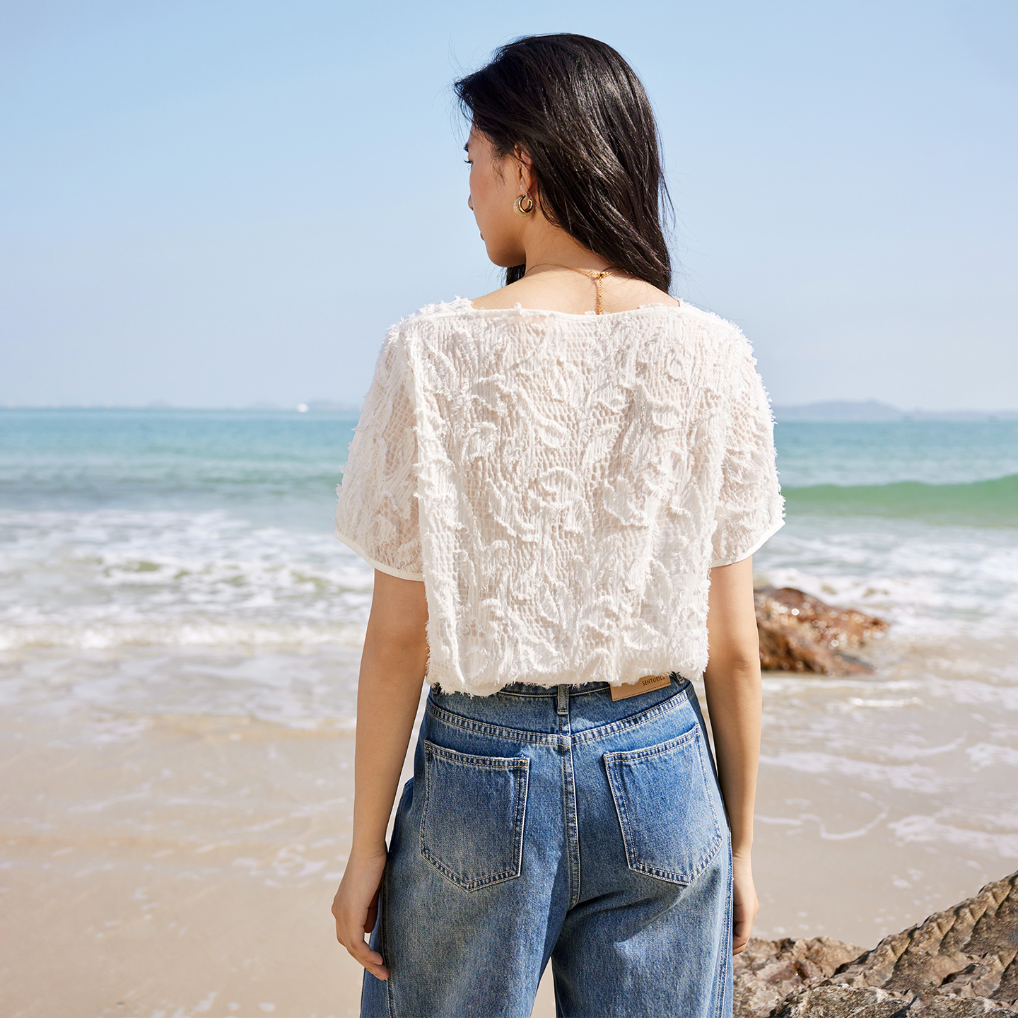 SENTUBILA Women's One-Shoulder - Tassel Fringe Trim บทวิจารณ์และราคา