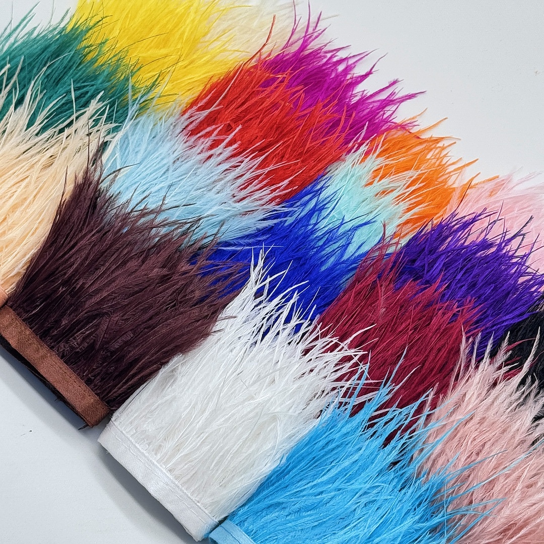 100CM Natural ostrich Feather  - Feather Trim Marabou บทวิจารณ์และราคา