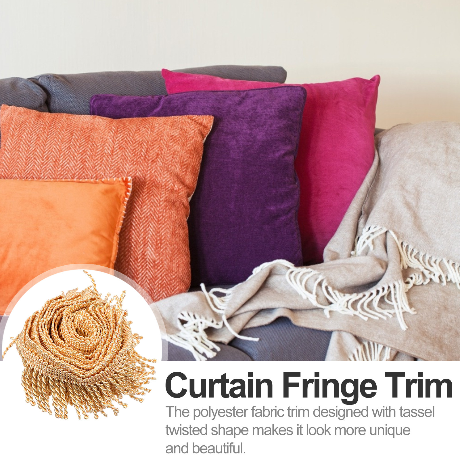 Curtain Tassel Bullion Fringe  - Tassel Fringe Trim บทวิจารณ์และราคา