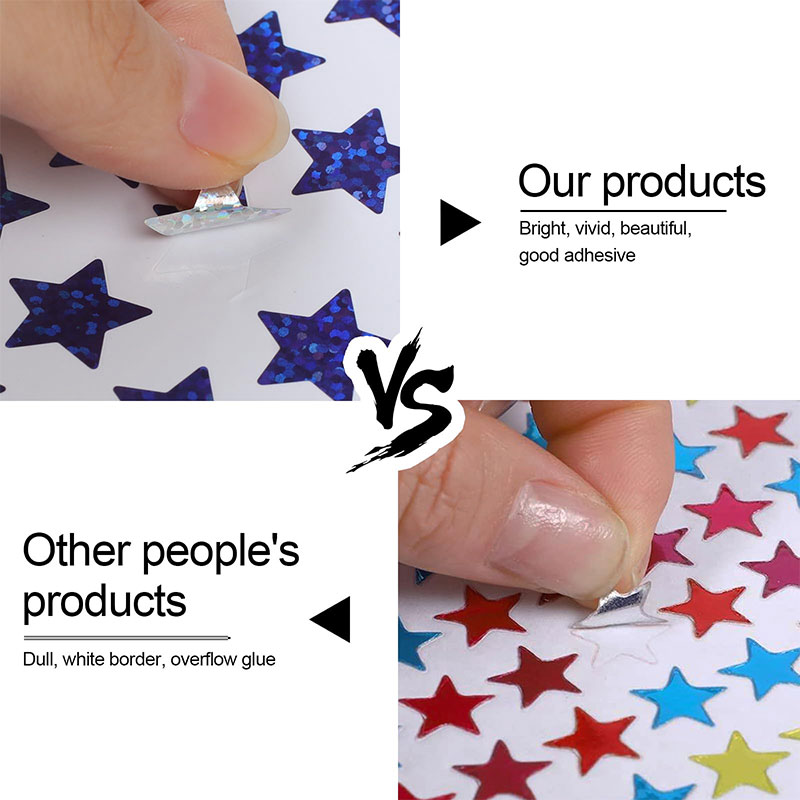 420Pcs Star Stickers Sparkly H - Glitter Vinyl Roll บทวิจารณ์และราคา