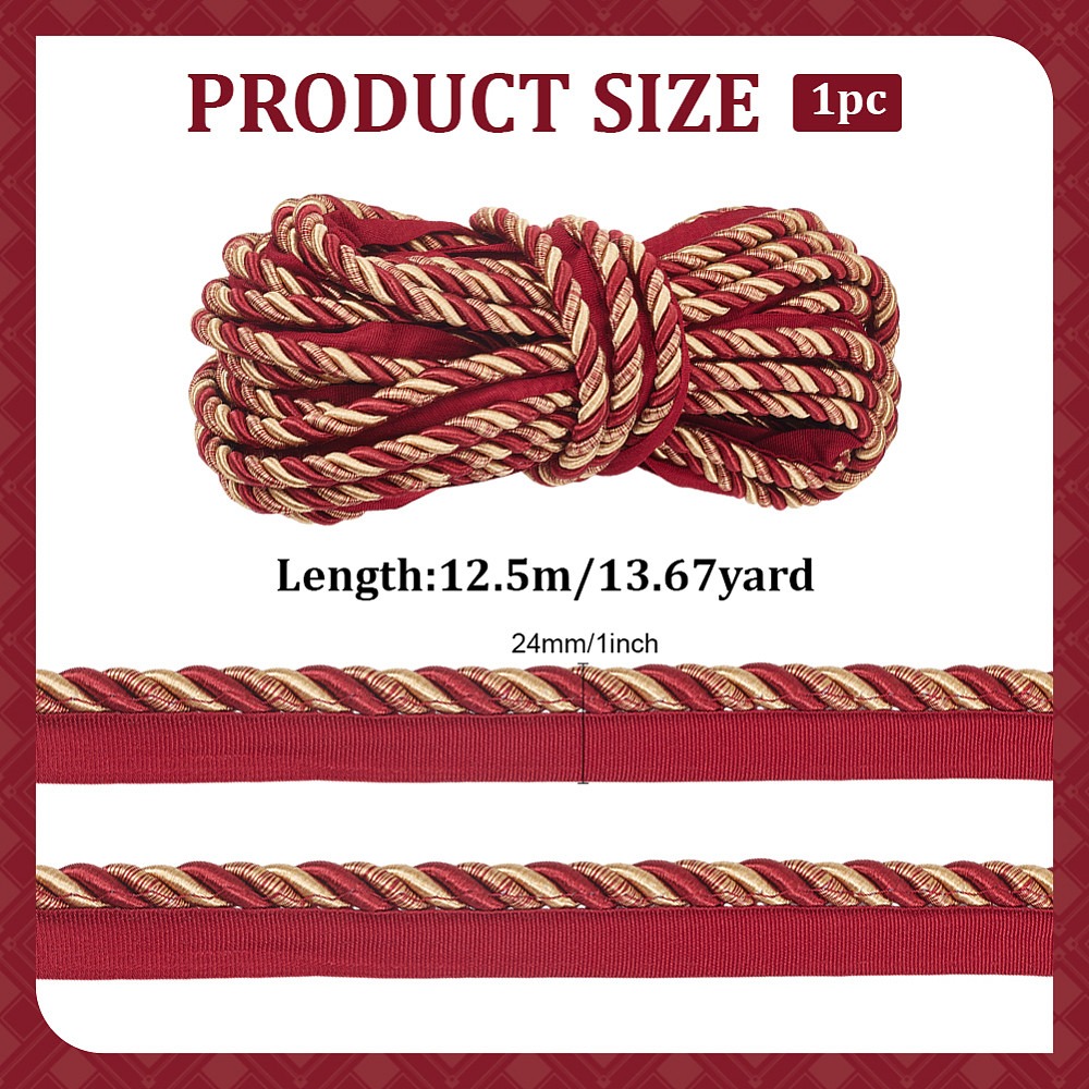 Polyester Twist Lip Cord Trim  - Cord Trim Twisted บทวิจารณ์และราคา