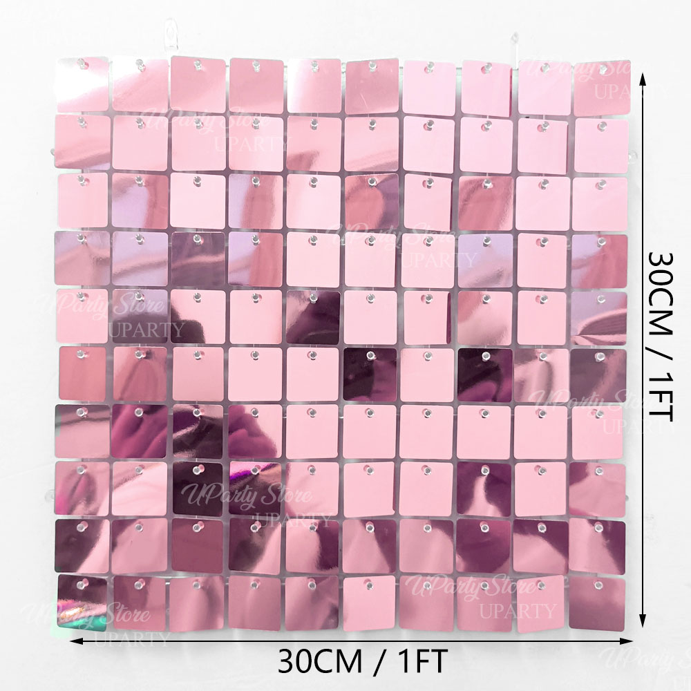 Shinny Pink Wall Backdrops Pan - Sequin Fabric Panel บทวิจารณ์และราคา