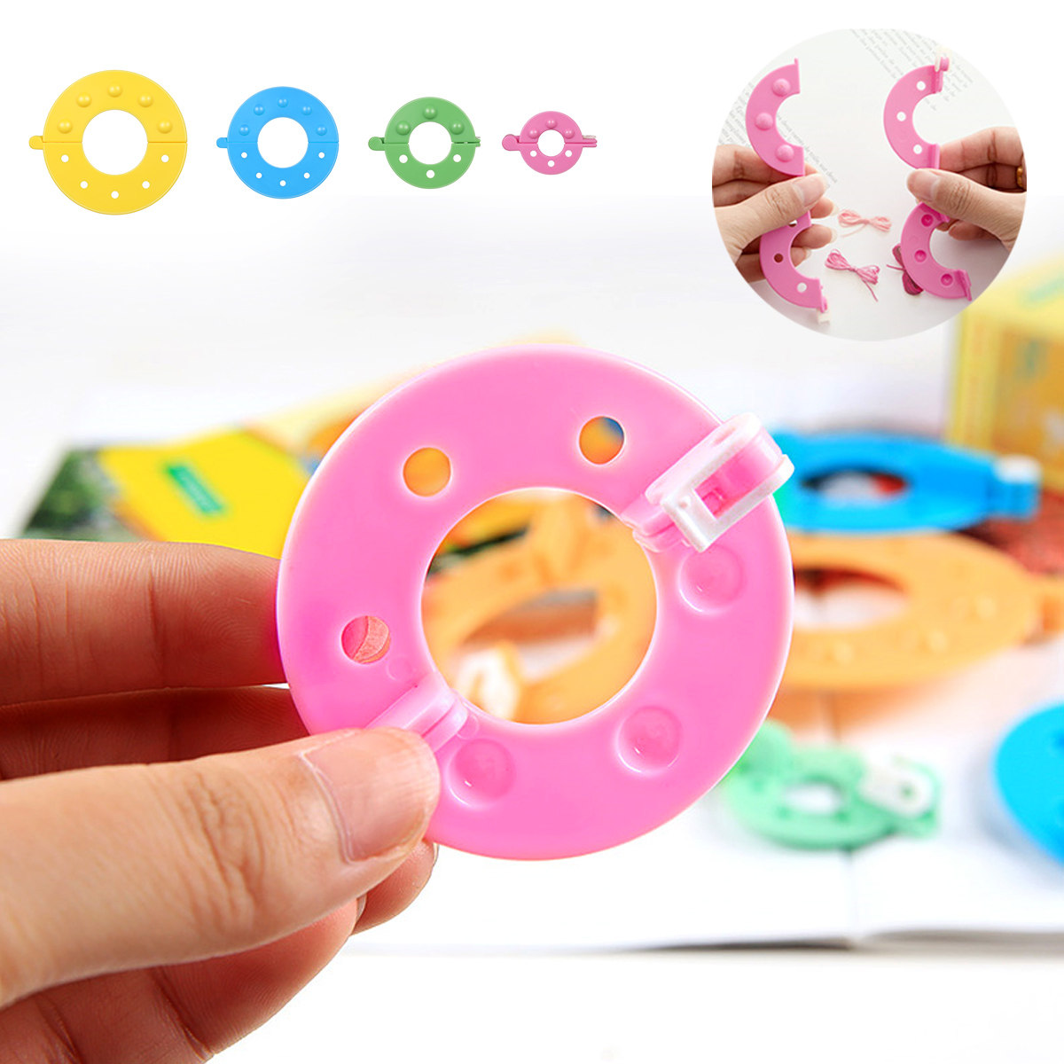 8Pcs Pompom Makers 4 Sizes Ess - Pom Pom Maker Tool บทวิจารณ์และราคา