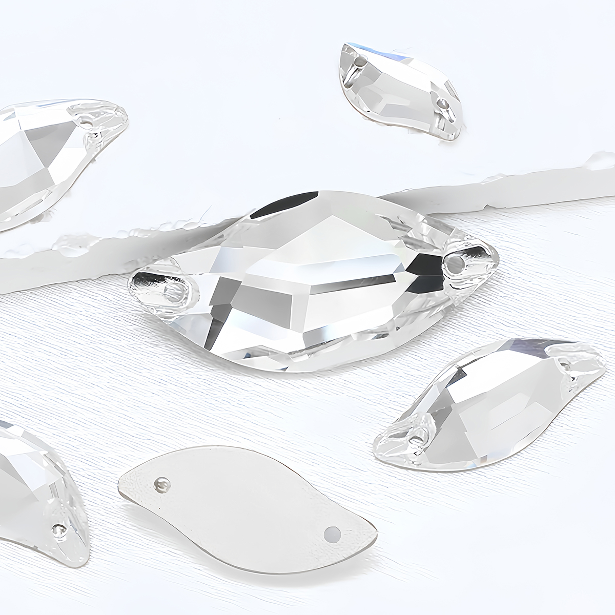 S Shape Sew On Rhinestone Crys - Sew On Rhinestone บทวิจารณ์และราคา