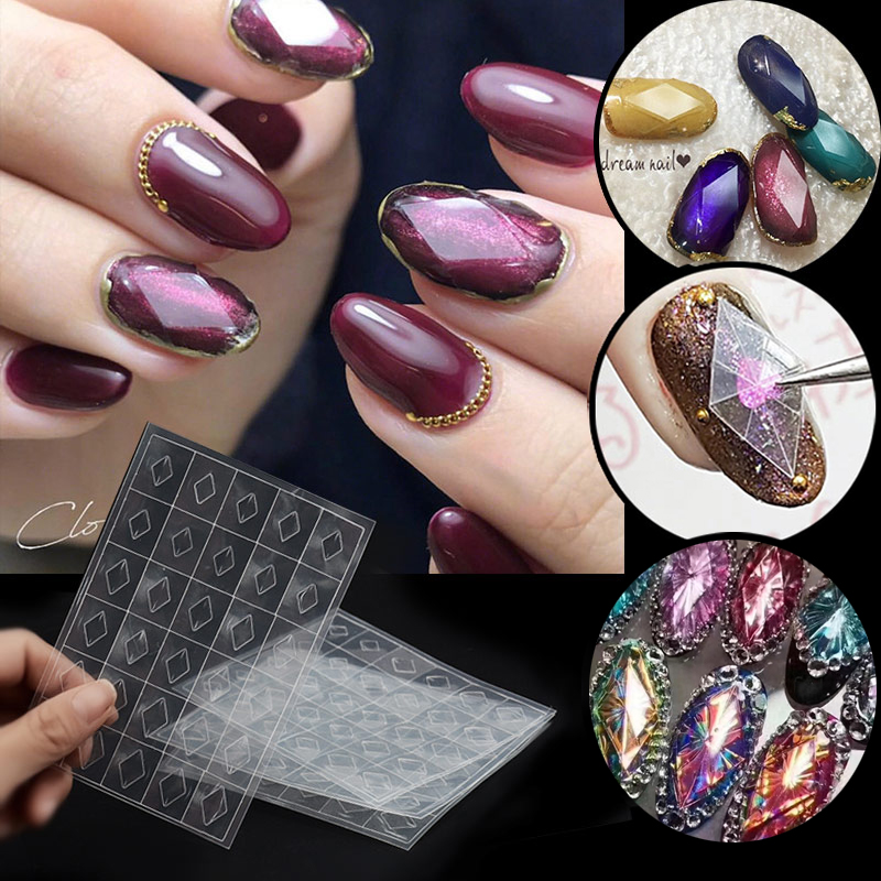 1 Sheet Nail Gemstone Stencil  - Glitter Vinyl Roll บทวิจารณ์และราคา