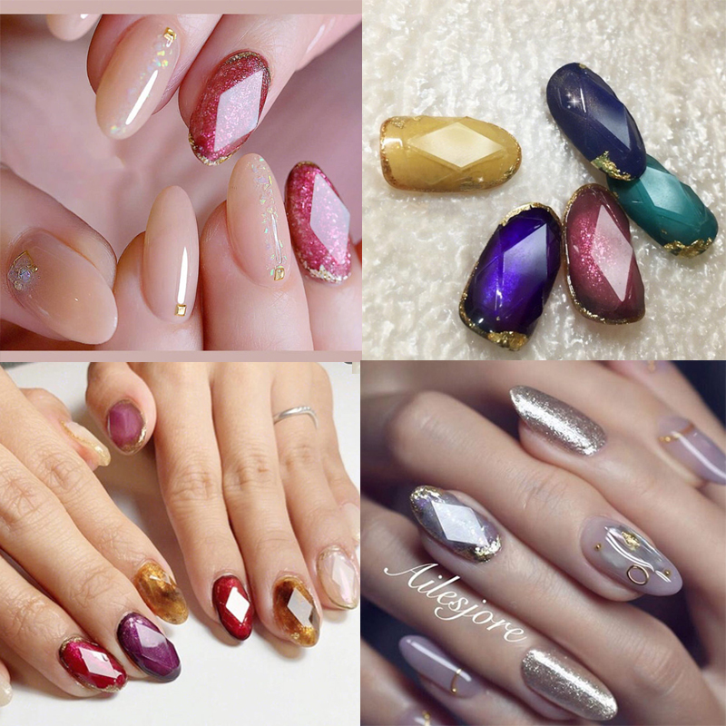 1 Sheet Nail Gemstone Stencil  - Glitter Vinyl Roll บทวิจารณ์และราคา