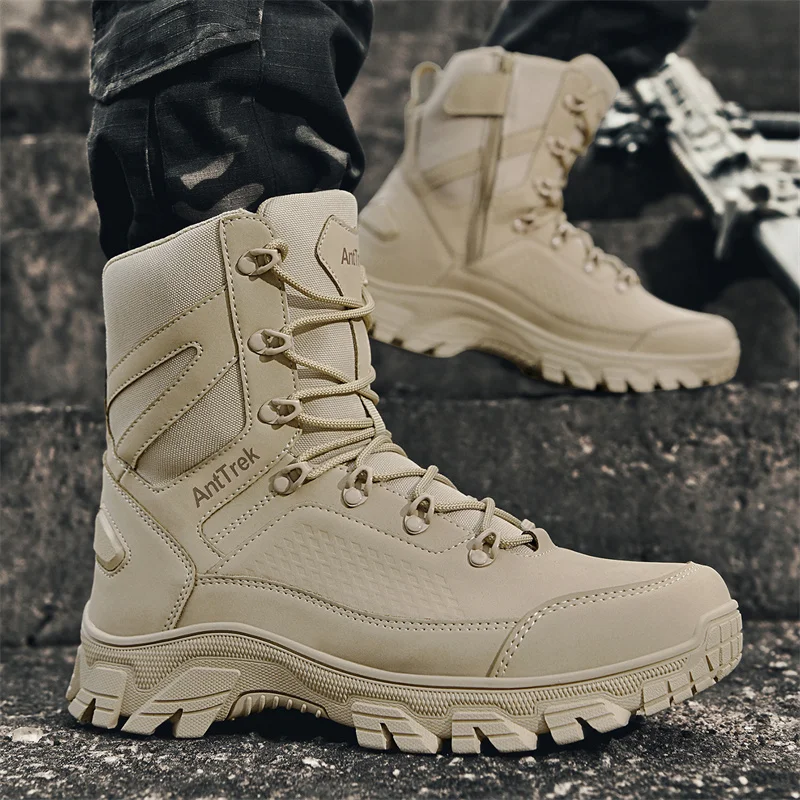 New Men Tactical Boots Hunting - Guipure Lace Panel บทวิจารณ์และราคา