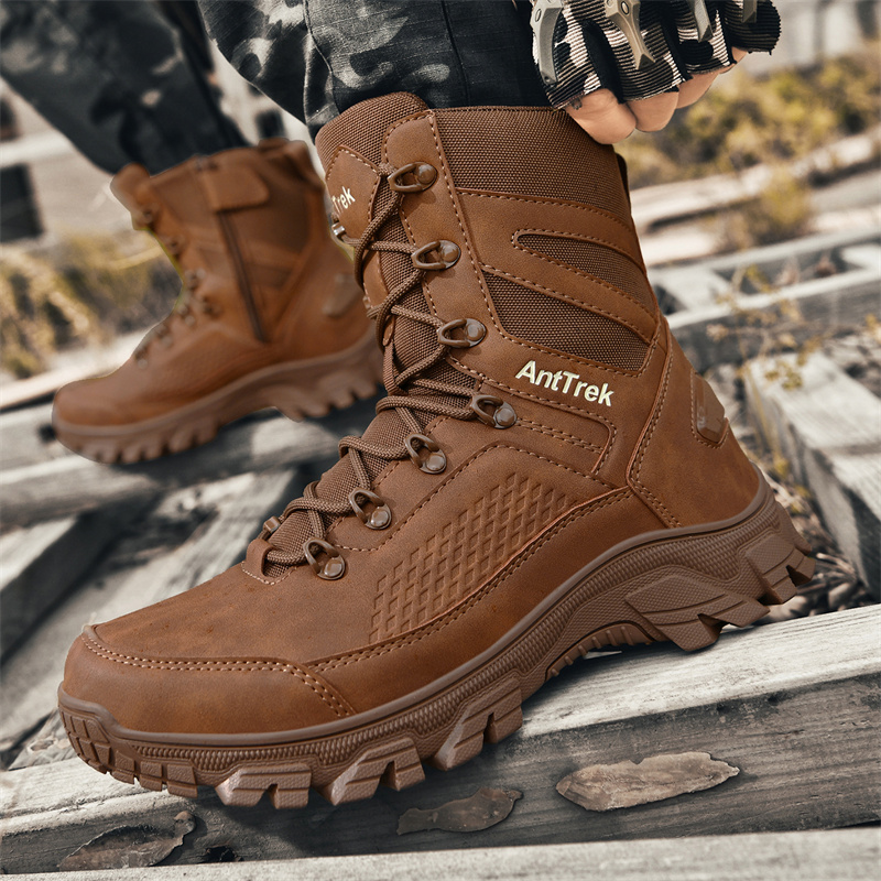 New Men Tactical Boots Hunting - Guipure Lace Panel บทวิจารณ์และราคา