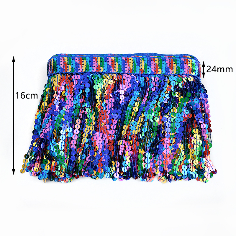 5/10Yards Sequin Fringe Tassel - Beaded Trim Fringe บทวิจารณ์และราคา