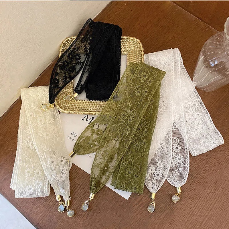 Women Hair Ribbon French Penda - Elastic Lace Trim บทวิจารณ์และราคา
