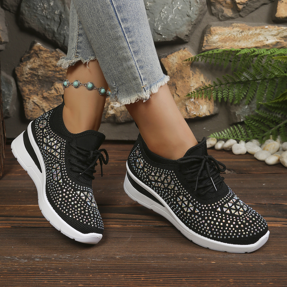 Glitter rhinestone knit mesh w - Crystal Mesh Fabric บทวิจารณ์และราคา