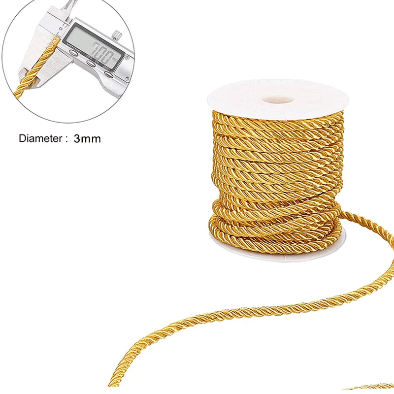3mm 10m Twisted Cord Rope Trim - Cord Trim Twisted บทวิจารณ์และราคา