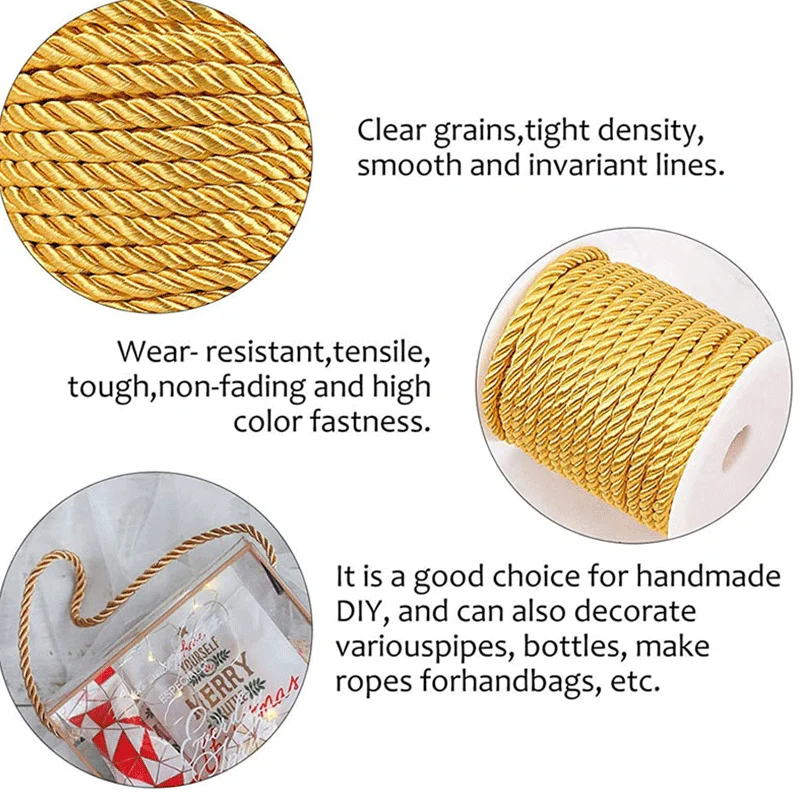 3mm 10m Twisted Cord Rope Trim - Cord Trim Twisted บทวิจารณ์และราคา