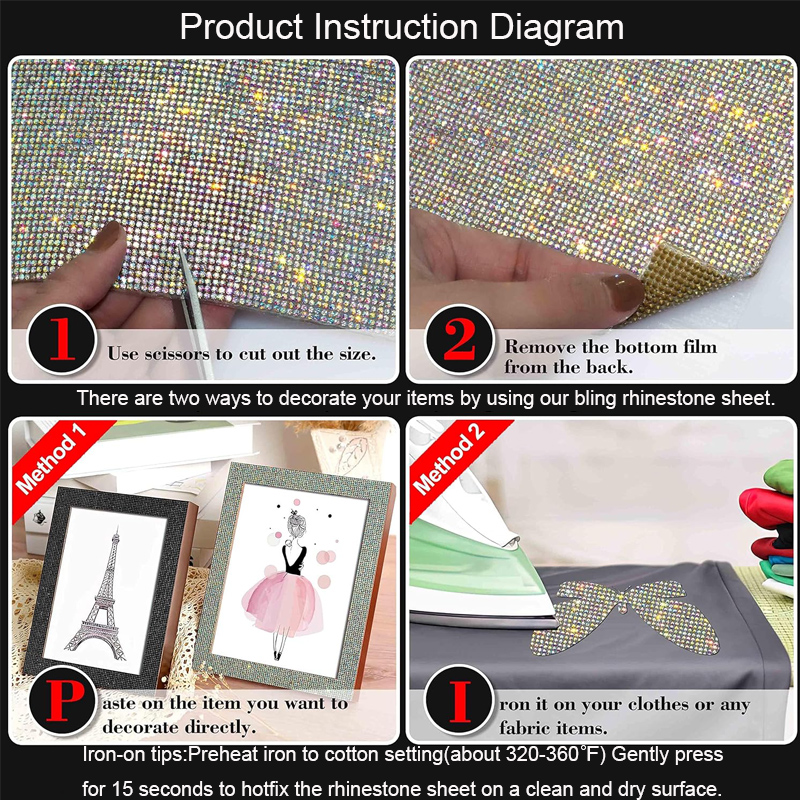 9720/4860Pcs Bling Rhinestone  - Hotfix Rhinestone Sheet บทวิจารณ์และราคา