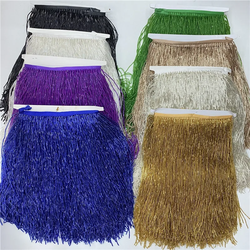 5meters/lot beautiful trim Pol - Beaded Trim Fringe บทวิจารณ์และราคา