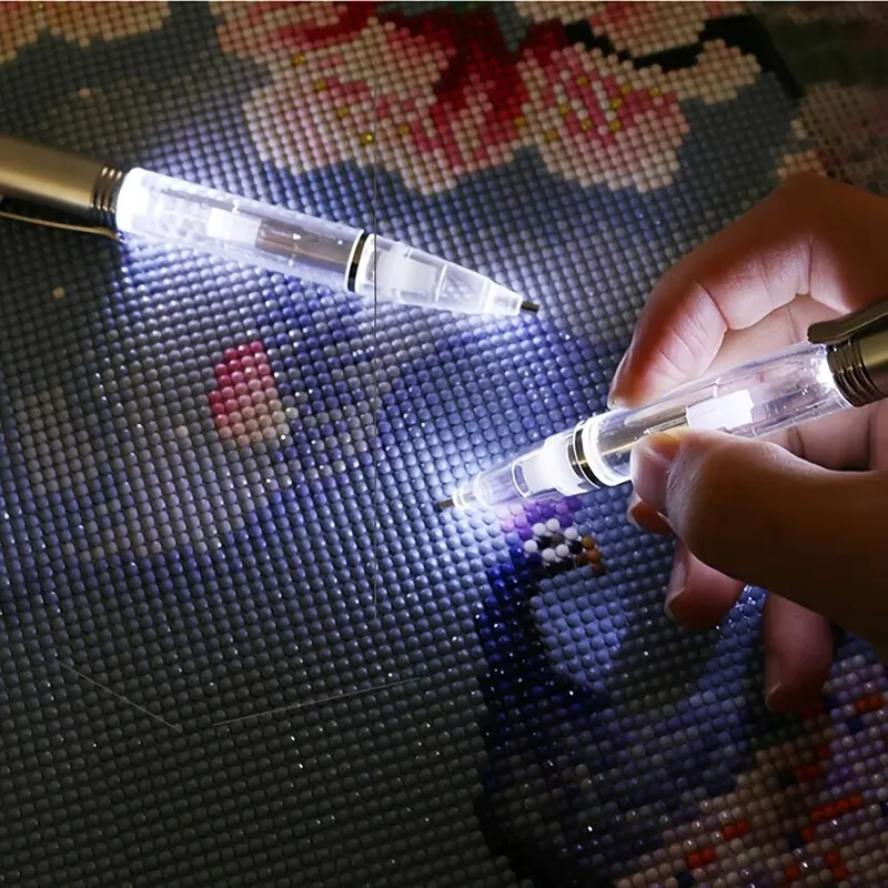 LED Light Diamond Painting Pen - Embroidery Embellishments บทวิจารณ์และราคา