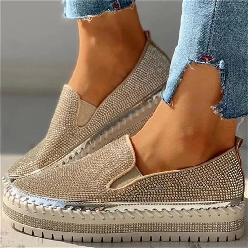 Women's Shoes 2022 Fashion  Fl - Sew On Rhinestone บทวิจารณ์และราคา