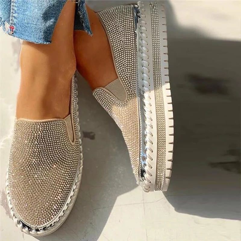 Women's Shoes 2022 Fashion  Fl - Sew On Rhinestone บทวิจารณ์และราคา