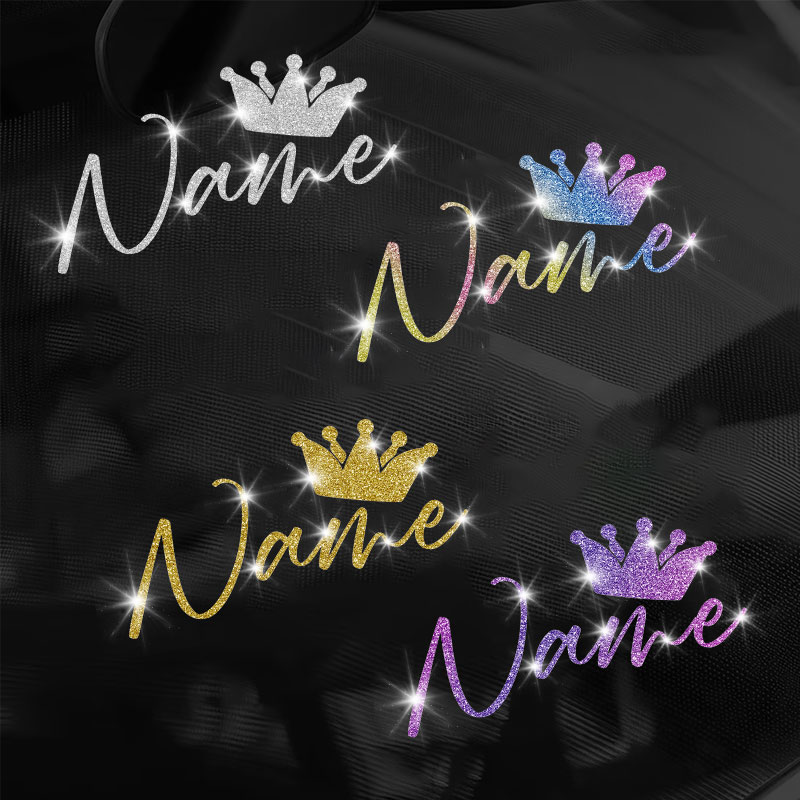 1PC Custom Glitter Crown and N - Glitter Vinyl Roll บทวิจารณ์และราคา