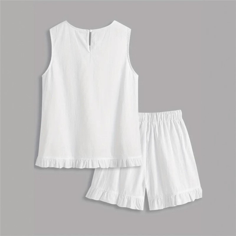 New Women Summer 2Piece Set Wh - Elastic Lace Trim บทวิจารณ์และราคา
