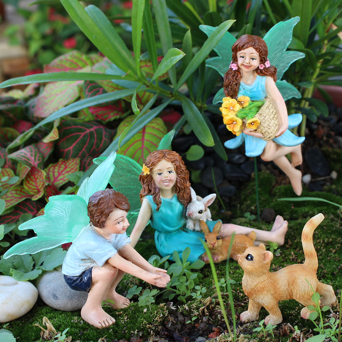 4pc Flower Fairy and Animal Pa - Embellishment Crafts บทวิจารณ์และราคา