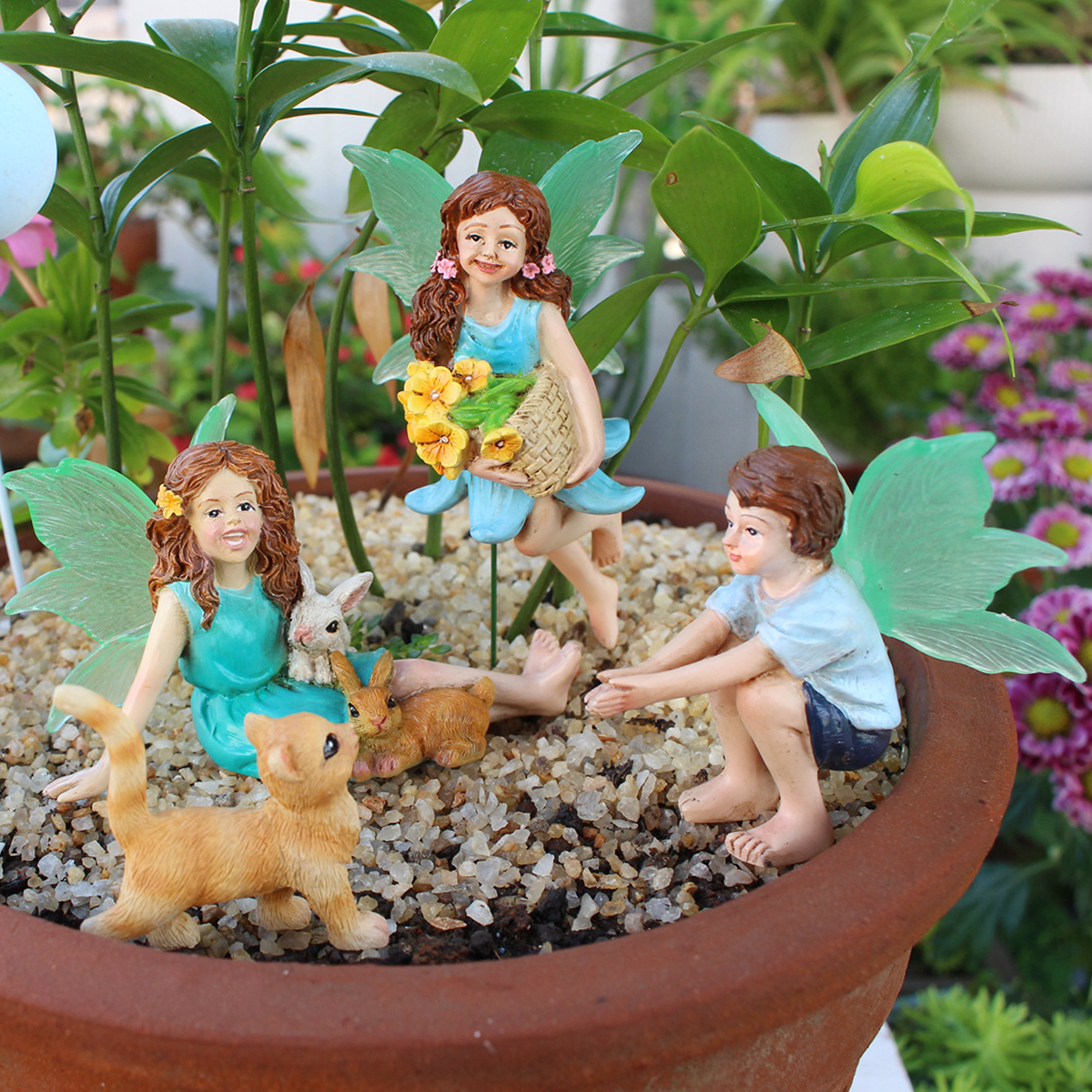 4pc Flower Fairy and Animal Pa - Embellishment Crafts บทวิจารณ์และราคา