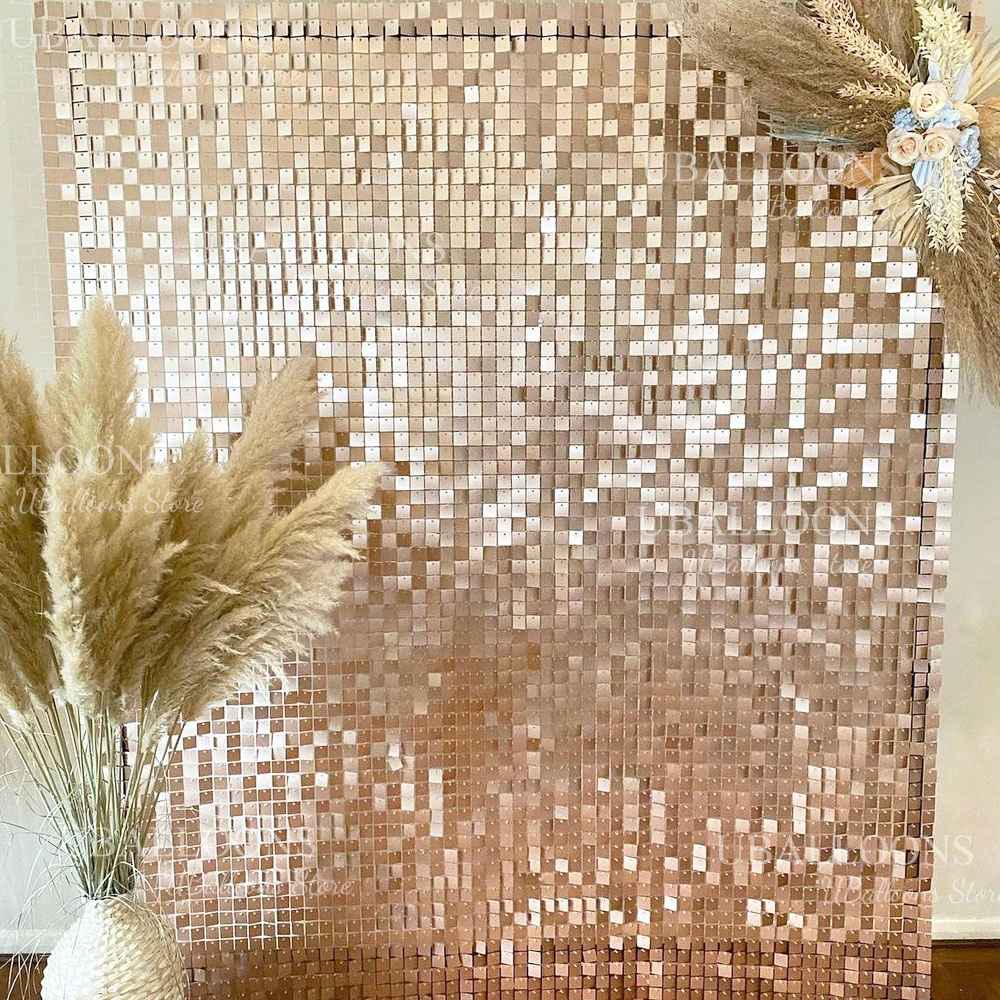 Matte Beige Gold Shimmer Sequi - Sequin Fabric Panel บทวิจารณ์และราคา