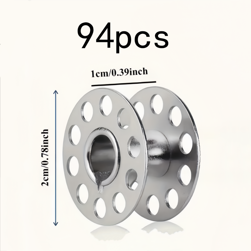 94Pcs Rustproof Metal Bobbins, - Embroidery Craft บทวิจารณ์และราคา