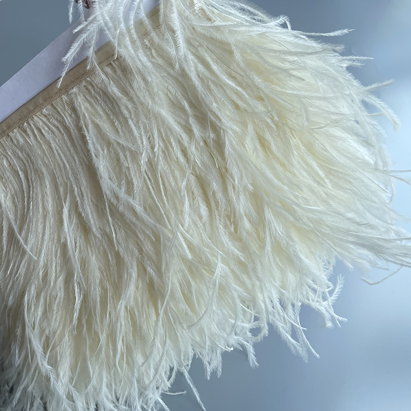 Ostrich Feathers Trim 13-18CM  - Feather Trim Marabou บทวิจารณ์และราคา