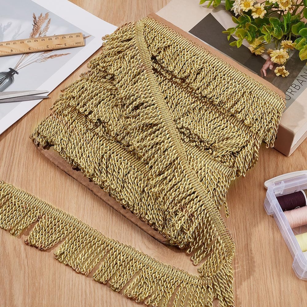 12 Yardsx2.2Inch Fringe Trim C - Tassel Fringe Trim บทวิจารณ์และราคา
