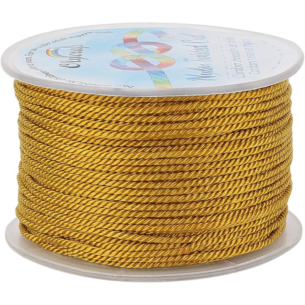 55 Yards 1mm Twisted Satin Nyl - Cord Trim Twisted บทวิจารณ์และราคา